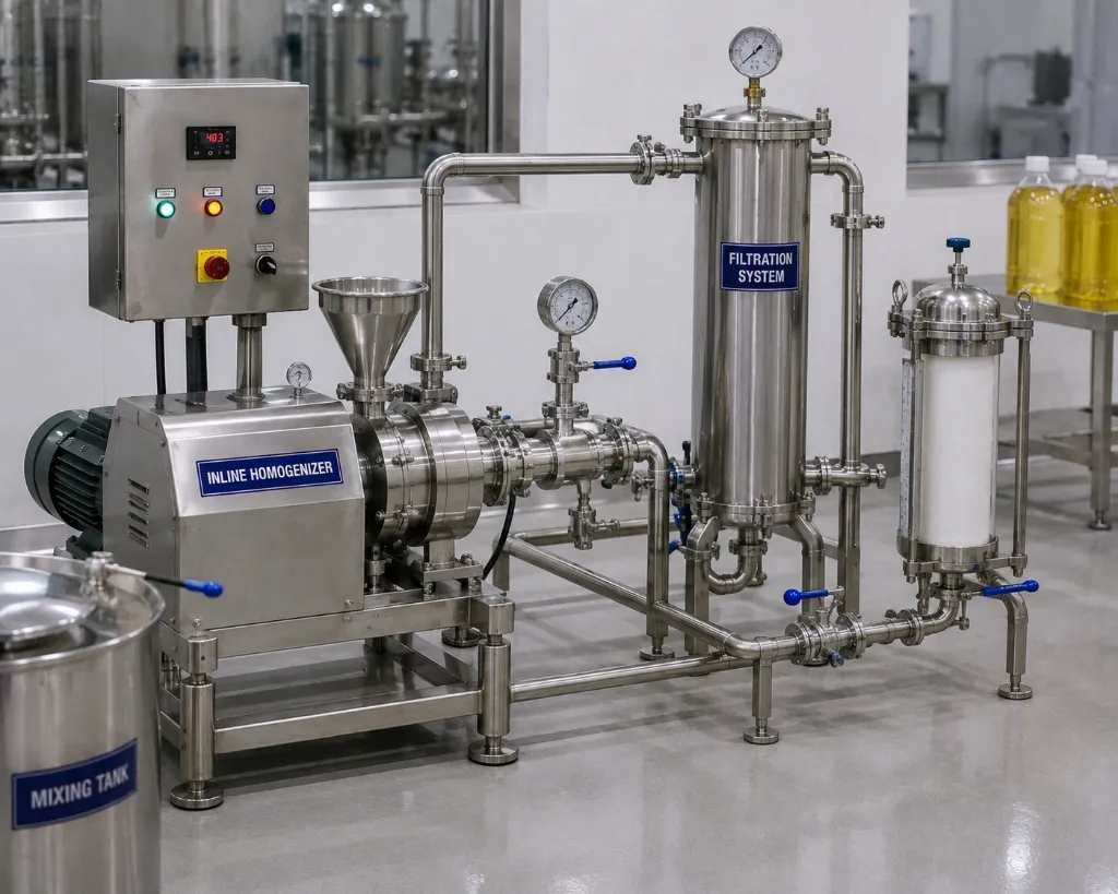 Inline Homogenizer & Filtration