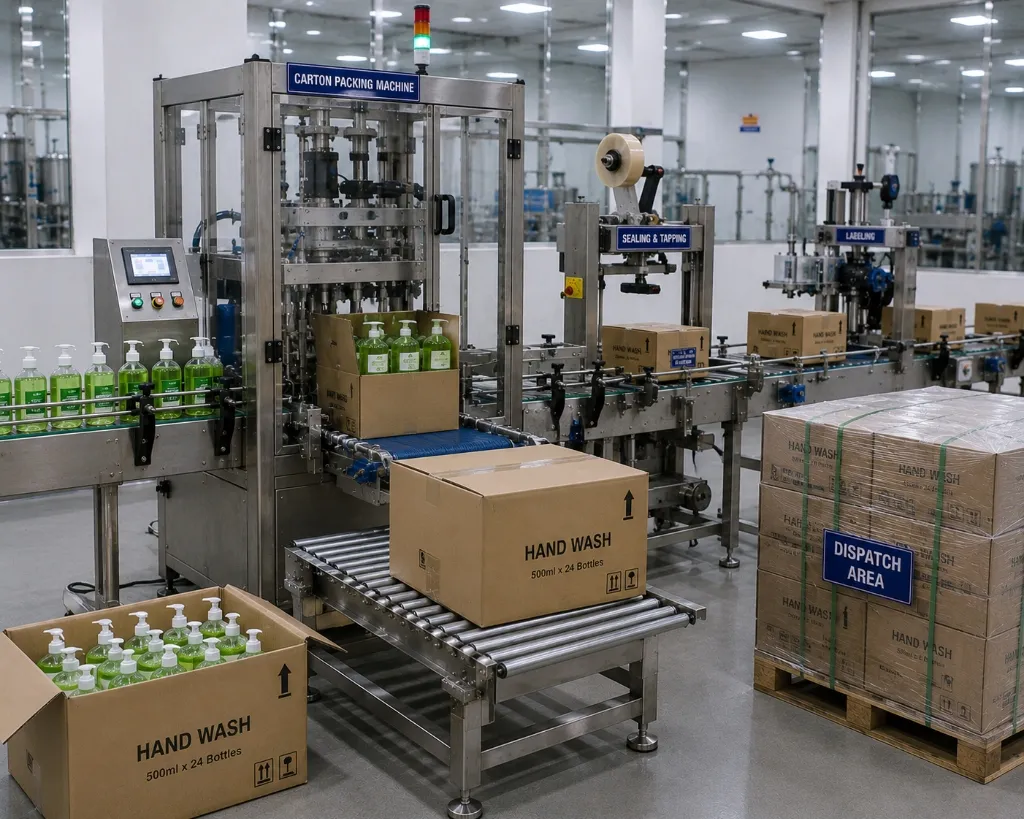 Labeling & Carton Packing System