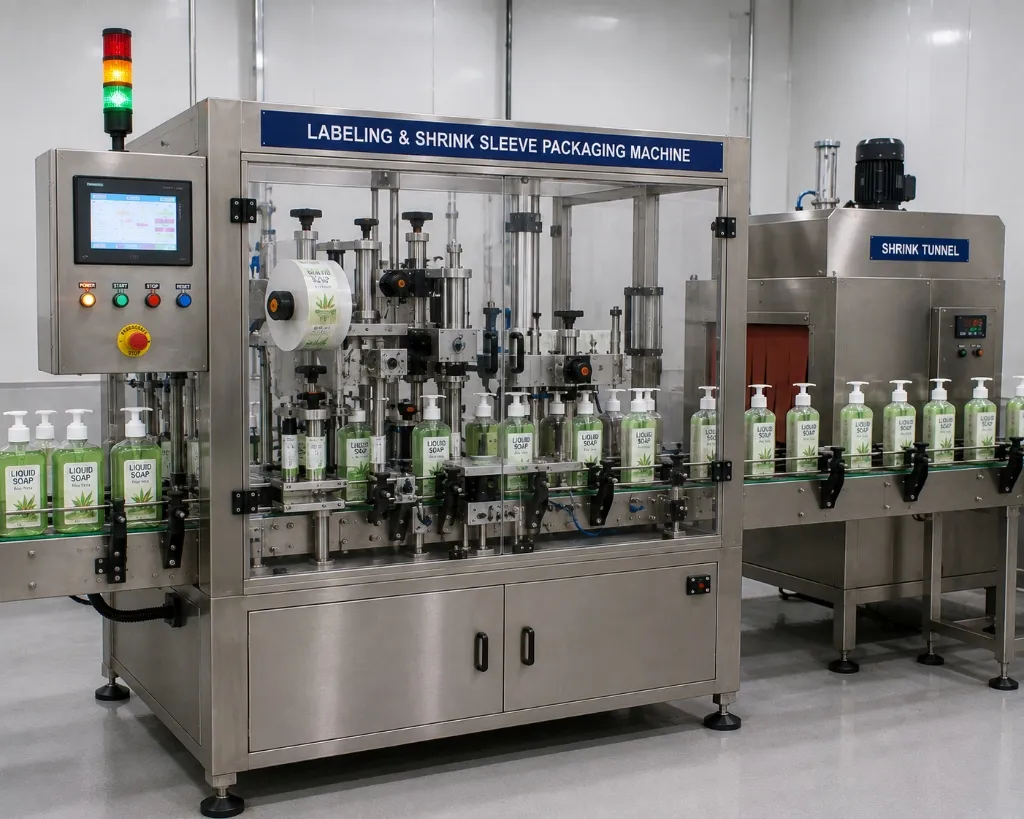 Labeling & Shrink Sleeve Packaging Machine