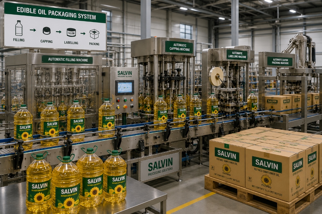 Edible Oil Processing Plant by Salvin Industries