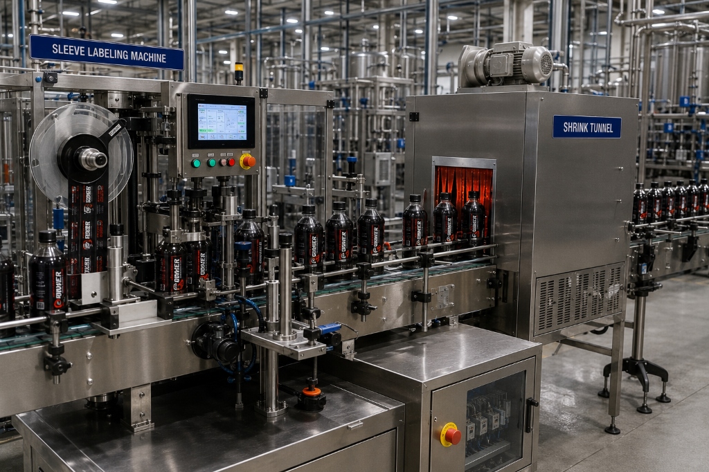 Sleeve Labeling & Shrink Tunnel