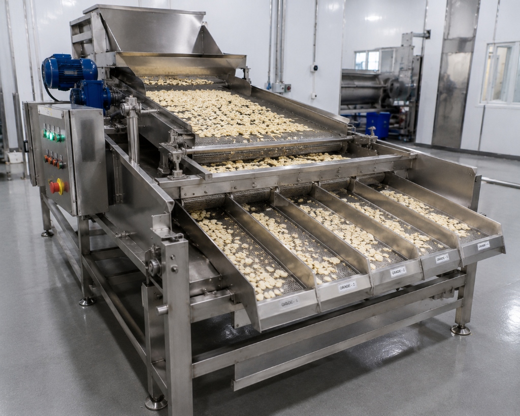 Vibratory Sorting & Grading Machine