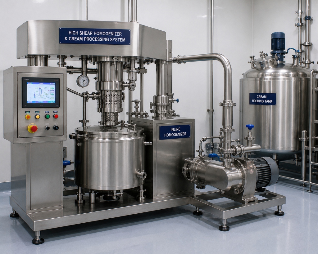 High Shear Homogenizer & Cream Processing System