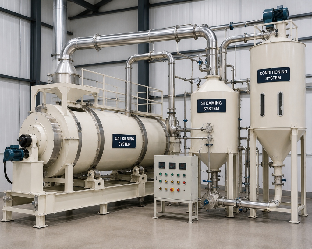Oat Kilning, Steaming & Conditioning