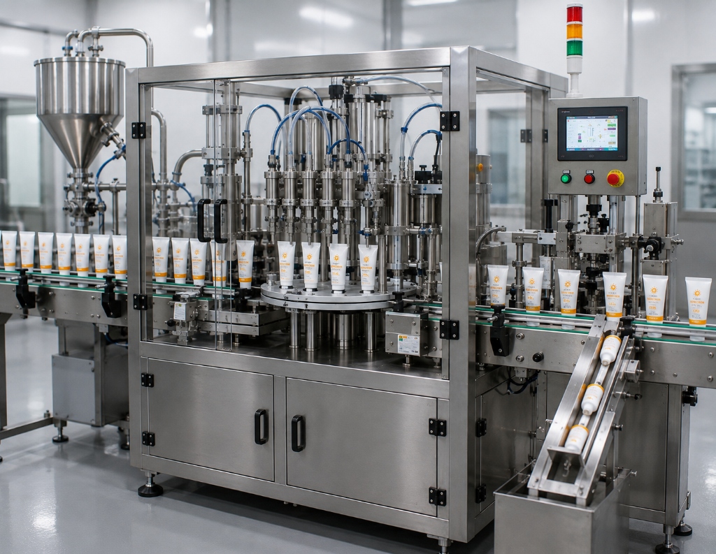 Automatic Tube Filling & Sealing Machine