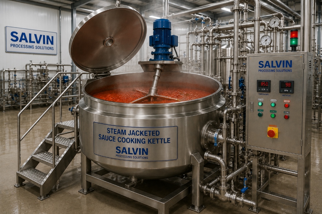 Steam Jacketed Sauce Cooking Kettle